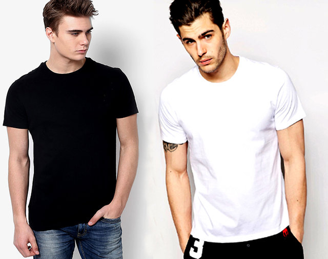 Plain White and Black t-shirts