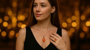 Orange Kyanite qy-45y3-q8w32 Model Jewelry